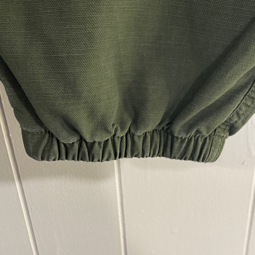 Lauren Ralph Lauren Cargo Jogger Pants Lyocell Cotton Olive Green Size 10 - Picture 5 of 12